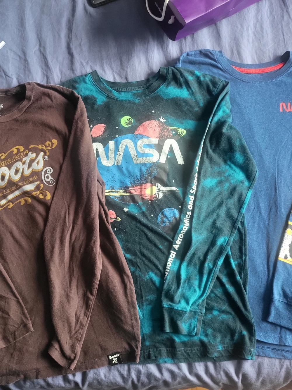 3 Long Sleeve Tees - Nasa - Roots